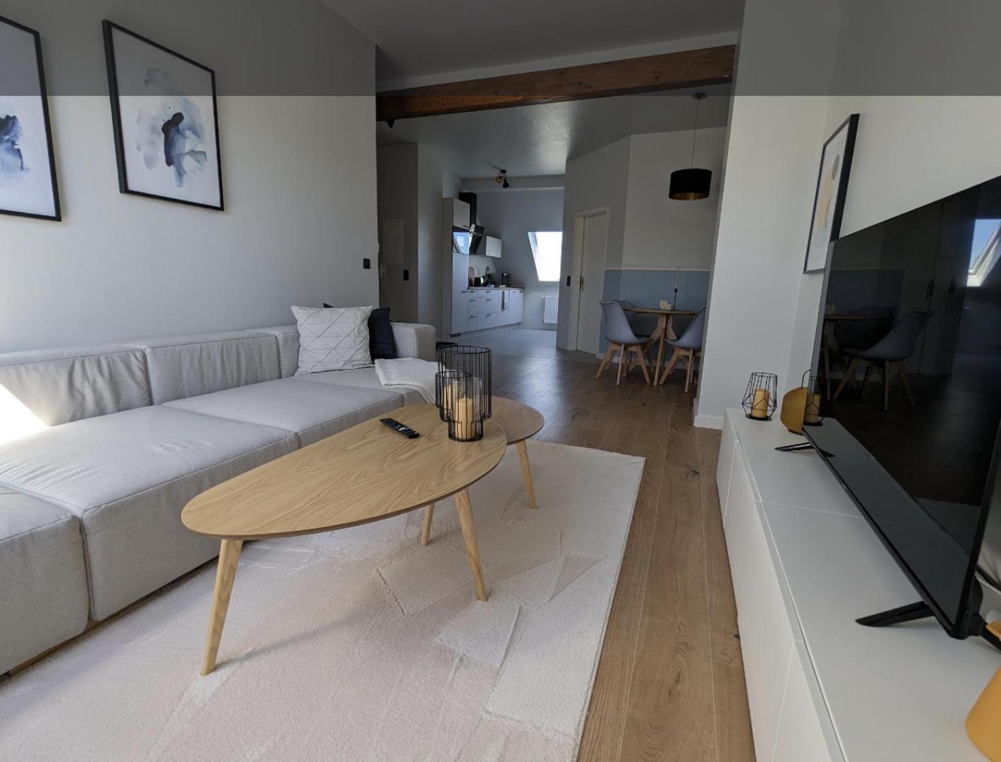 Vilipa-apartments Naehe Red Bull Arena, Kueche, Smart Tv, Badewanne, Maisonette Leipzig